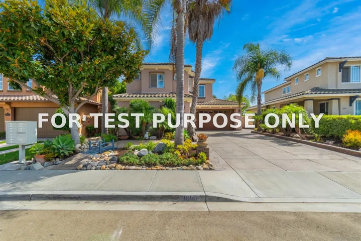 Demo/Test Data 3690 Strata Drive, Carlsbad, CA 92010