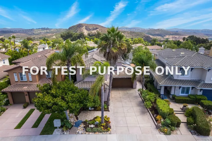 Demo/Test Data 3690 Strata Drive, Carlsbad, CA 92010