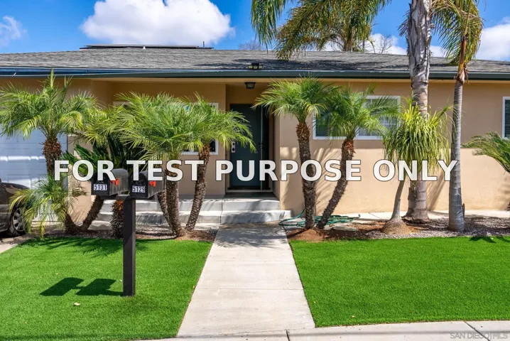Demo/Test Data 5129-31 Leo St, San Diego, CA 92115