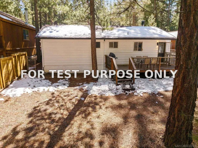 Demo/Test Data 41602 McWhinney Ln, Big Bear Lake, CA 92315