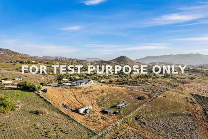 Demo/Test Data 13504 Hillside Estates Dr, Jamul, CA 91935
