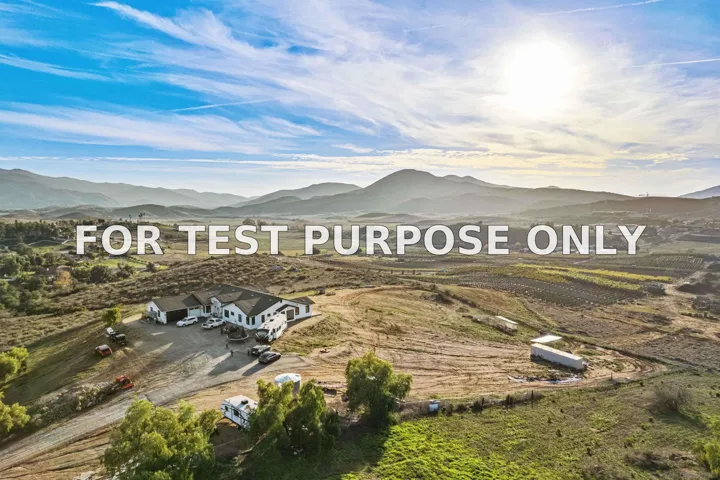 Demo/Test Data 13504 Hillside Estates Dr, Jamul, CA 91935