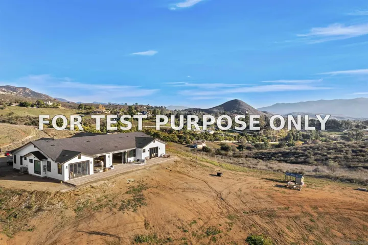 Demo/Test Data 13504 Hillside Estates Dr, Jamul, CA 91935