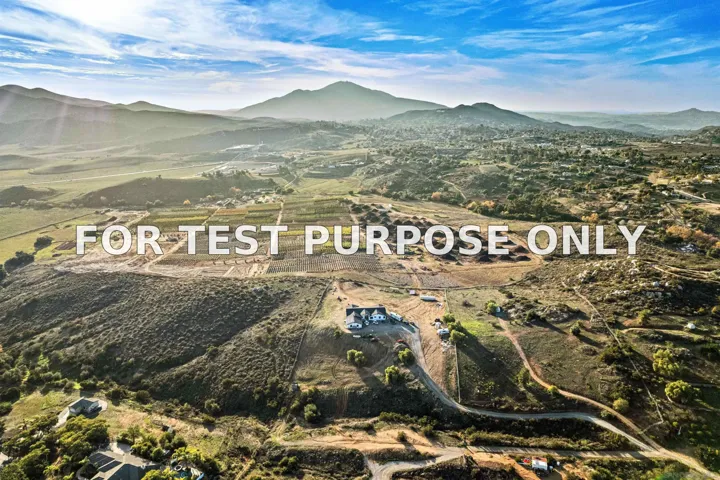 Demo/Test Data 13504 Hillside Estates Dr, Jamul, CA 91935