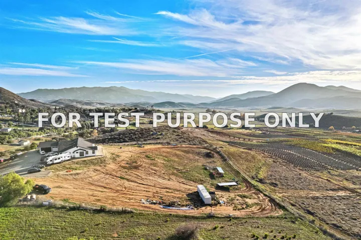 Demo/Test Data 13504 Hillside Estates Dr, Jamul, CA 91935