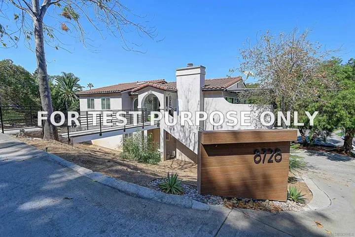 Demo/Test Data 8728 Glenira Ave, La Mesa, CA 91941