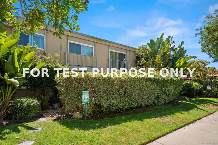 Demo/Test Data 1645 Emerald St Unit 1X, San Diego, CA 92109