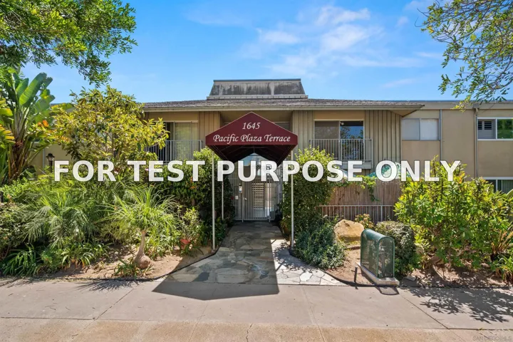 Demo/Test Data 1645 Emerald St Unit 1X, San Diego, CA 92109