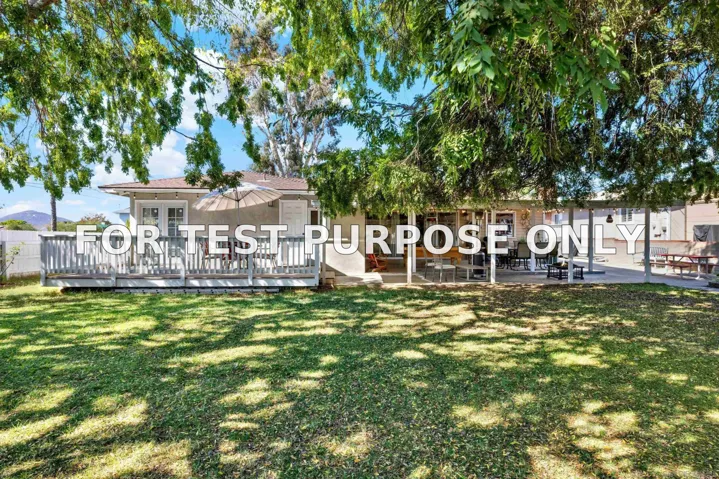 Demo/Test Data 1945 Wedgemere Road, El Cajon, CA 92020