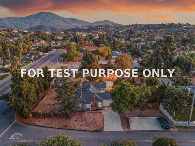 Demo/Test Data 10765 Itzamna Dr, La Mesa, CA 91941