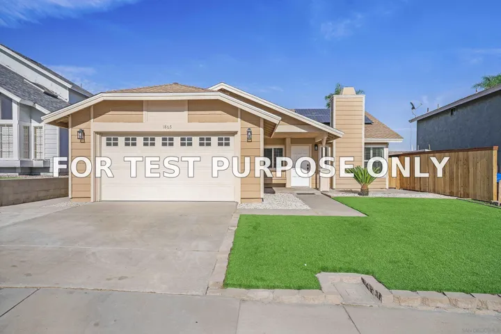 Demo/Test Data 1865 Sherbrooke St, San Diego, CA 92139