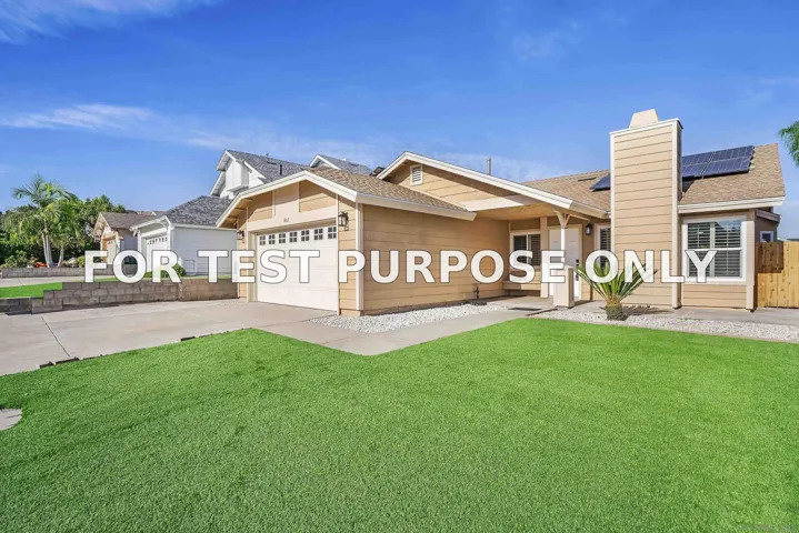 Demo/Test Data 1865 Sherbrooke St, San Diego, CA 92139