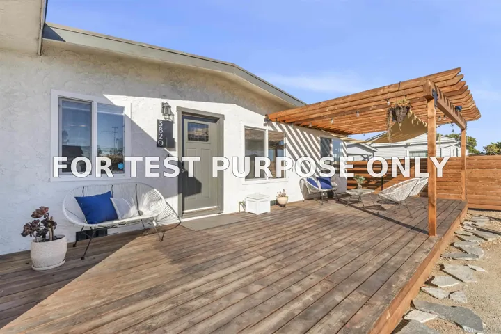 Demo/Test Data 3820 Hilltop Dr, San Diego, CA 92102