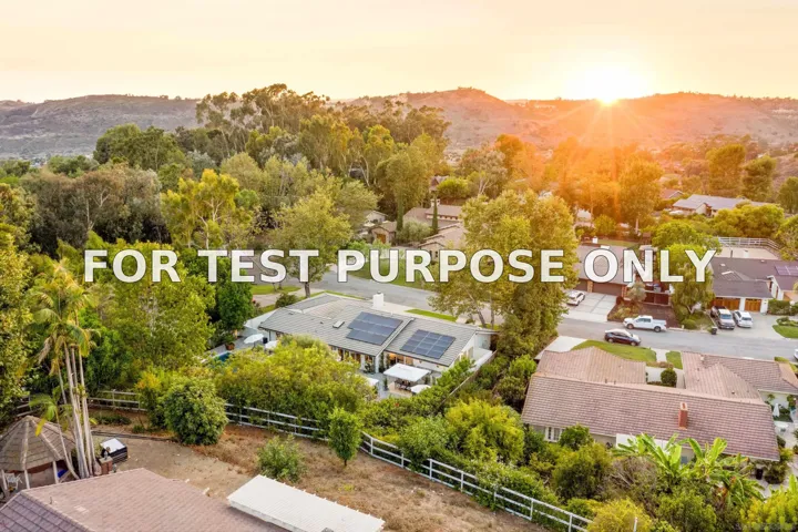 Demo/Test Data 30182 Silver Spur Road, San Juan Capistrano, CA 92675