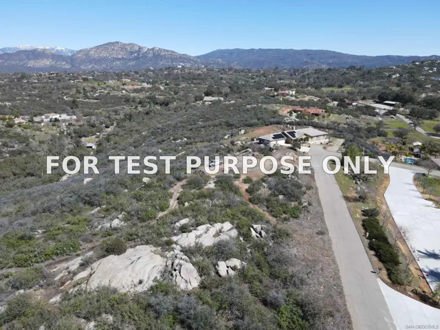 Demo/Test Data 4.75 Ac Calle De Encinas Unit 1, Valley center, CA 92082