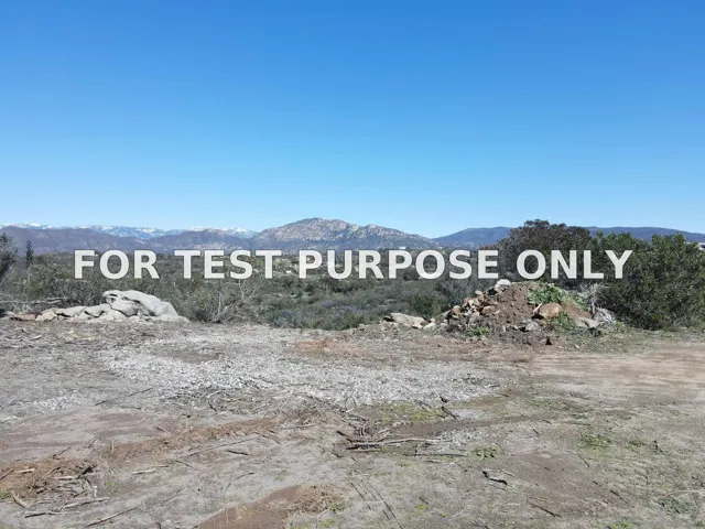 Demo/Test Data 4.75 Ac Calle De Encinas Unit 1, Valley center, CA 92082