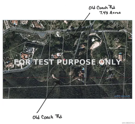 Demo/Test Data Old Coach Road Vacant Lot Unit 19, Poway, CA 92064