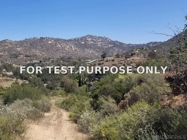 Demo/Test Data Old Coach Road Vacant Lot Unit 19, Poway, CA 92064