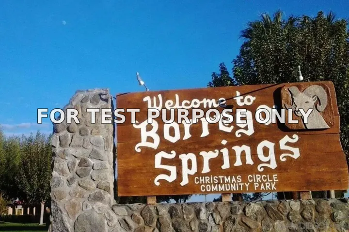 Demo/Test Data 0 Palm Canyon Dr. Unit 0, Borrego Springs, CA 92004