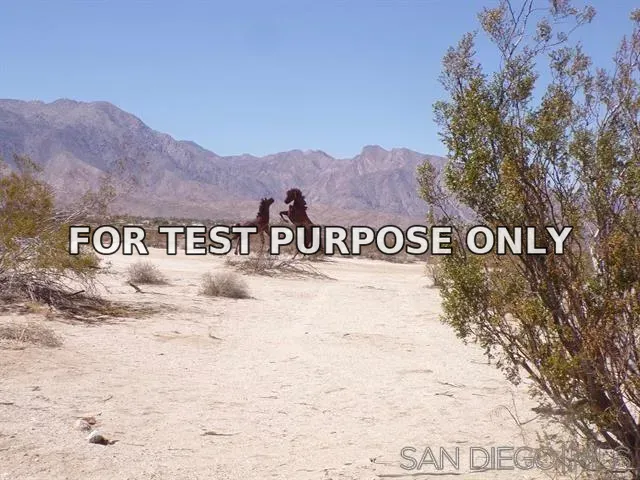 Demo/Test Data Warner Dr Unit 209, Borrego Springs, CA 92004
