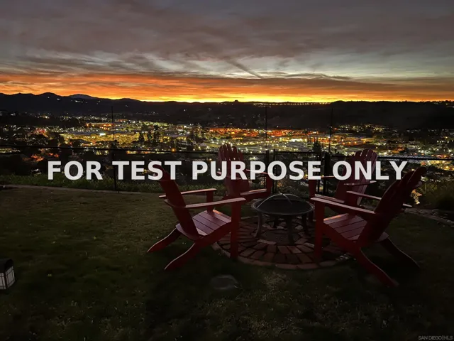 Demo/Test Data 13457 Pequot Dr, Poway, CA 92064