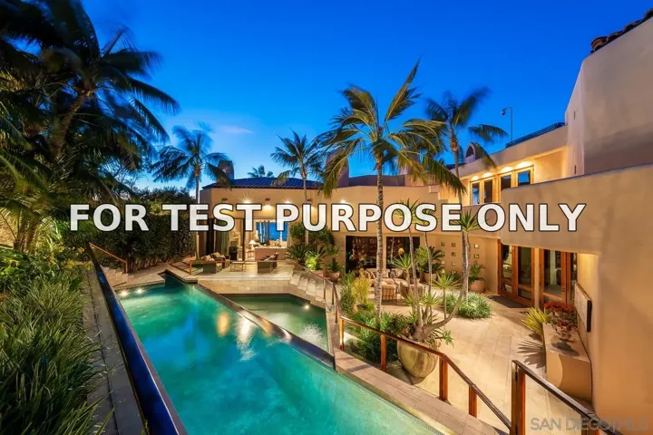 Demo/Test Data 6308 Camino De La Costa, La Jolla, CA 92037