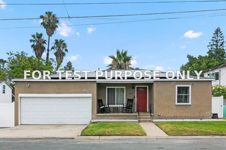Demo/Test Data 7212 Blackton Dr, La Mesa, CA 91941