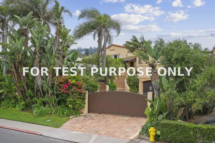 Demo/Test Data 1937 Paseo Dorado, La Jolla, CA 92037