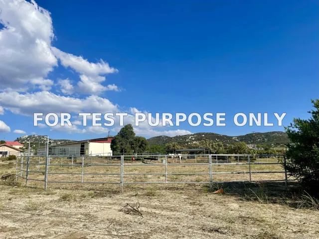 Demo/Test Data 1350 Calle Loreto, Campo, CA 91906