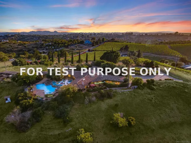 Demo/Test Data 2608 Via Rancheros, Fallbrook, CA 92028