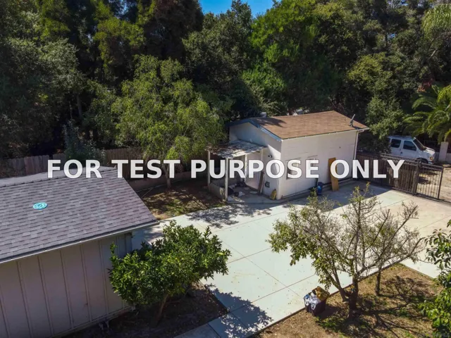 Demo/Test Data 1605 El Rancho Ln, Fallbrook, CA 92028