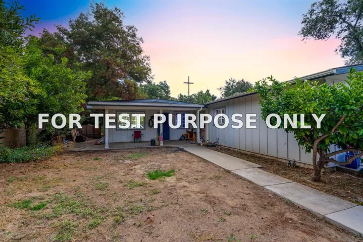 Demo/Test Data 1605 El Rancho Ln, Fallbrook, CA 92028
