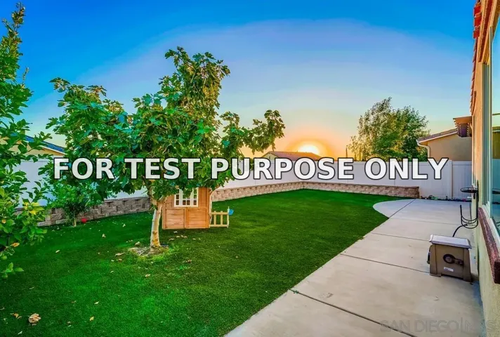 Demo/Test Data 31727 Sweetwater Circle, Temecula, CA 92591