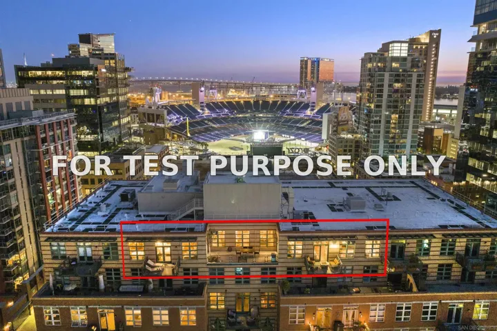 Demo/Test Data 877 Island Avenue Unit 1101, San Diego, CA 92101