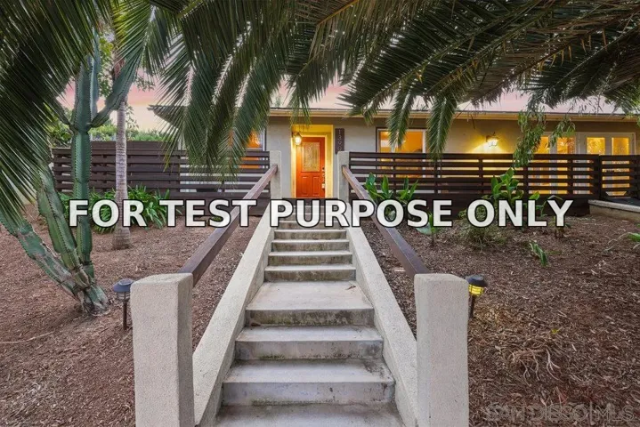 Demo/Test Data 1390 Orpheus Ave, Encinitas, CA 92024