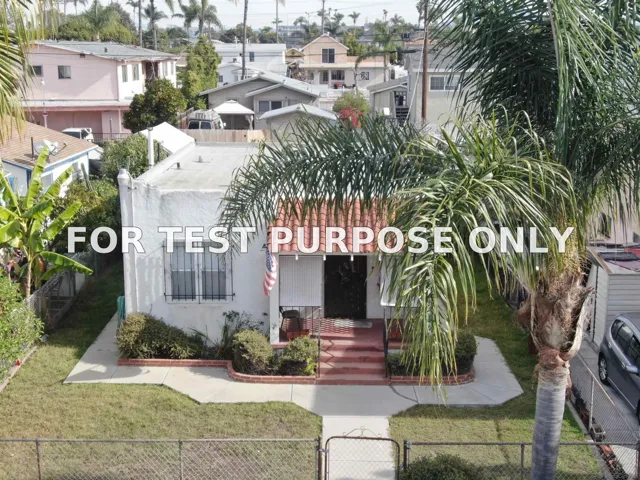 Demo/Test Data 627 B Ave, National City, CA 91950
