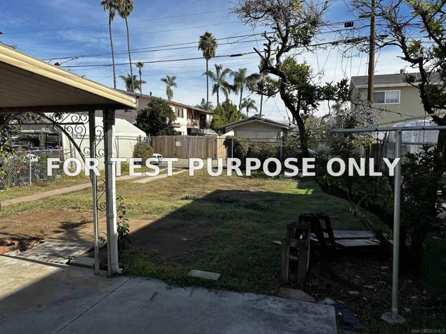 Demo/Test Data 627 B Ave, National City, CA 91950