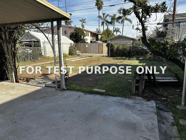 Demo/Test Data 627 B Ave, National City, CA 91950