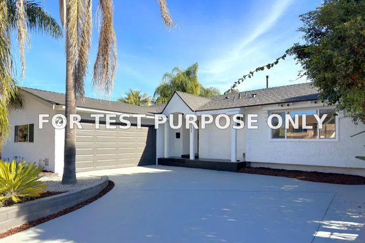 Demo/Test Data 3551 Pomeroy St, San Diego, CA 92123