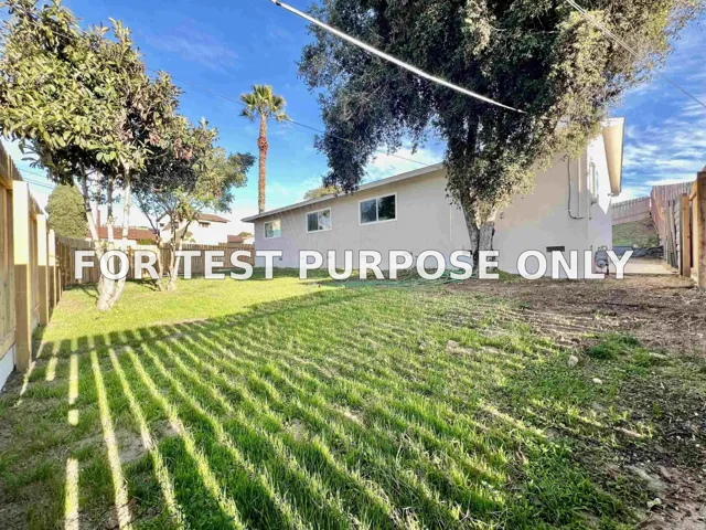 Demo/Test Data 2458 Calle Tortuosa East, San Diego, CA 92139