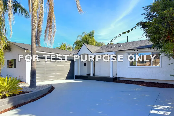 Demo/Test Data 3551 Pomeroy St, San Diego, CA 92123