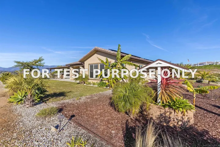 Demo/Test Data 31092 Rosebush Ln, Valley Center, CA 92082