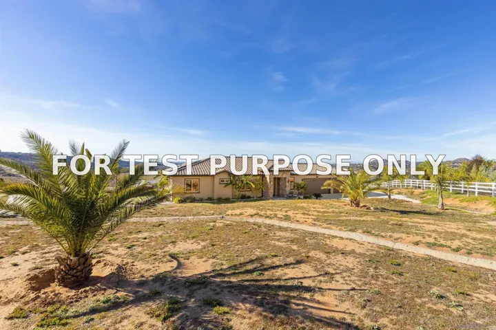 Demo/Test Data 31092 Rosebush Ln, Valley Center, CA 92082