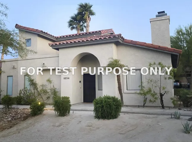 Demo/Test Data 1634 Las Casitas Drive, Borrego Springs, CA 92004