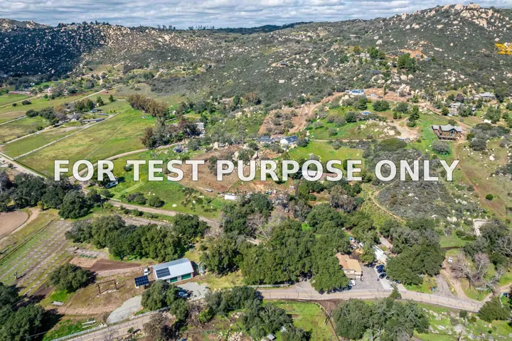 Demo/Test Data 17510 Lyons Creek Rd, Jamul, CA 91935
