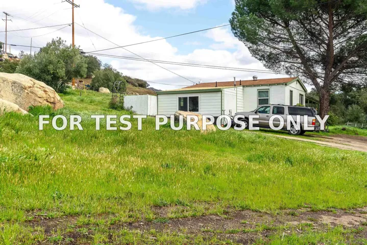 Demo/Test Data 17510 Lyons Creek Rd, Jamul, CA 91935