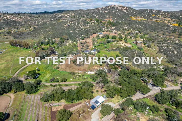 Demo/Test Data 17510 Lyons Creek Rd, Jamul, CA 91935