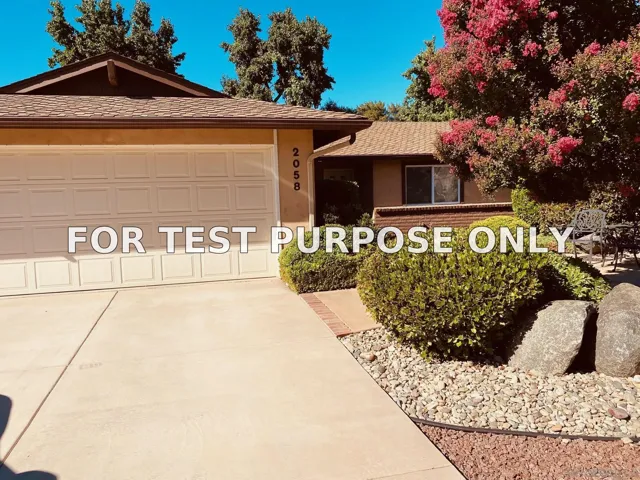 Demo/Test Data 2058 Raymond Ave, Ramona, CA 92065