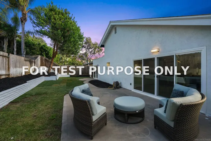 Demo/Test Data 113 Solace Ct, Encinitas, CA 92024