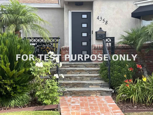 Demo/Test Data 4358 Alder Drive, San Diego, CA 92116